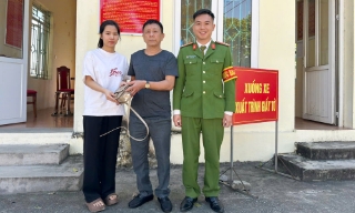 Công an xã Ngọc Thiện nhanh chóng xác minh, trả lại tài sản bị đánh rơi